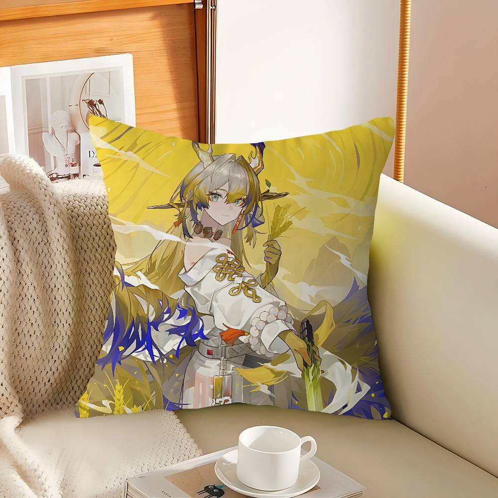 

Arknights Shu Personalized Pillow Dust Cover Bedroom Kids Party Decoration Pillowcase Birthday Children Gift 16x16Inch