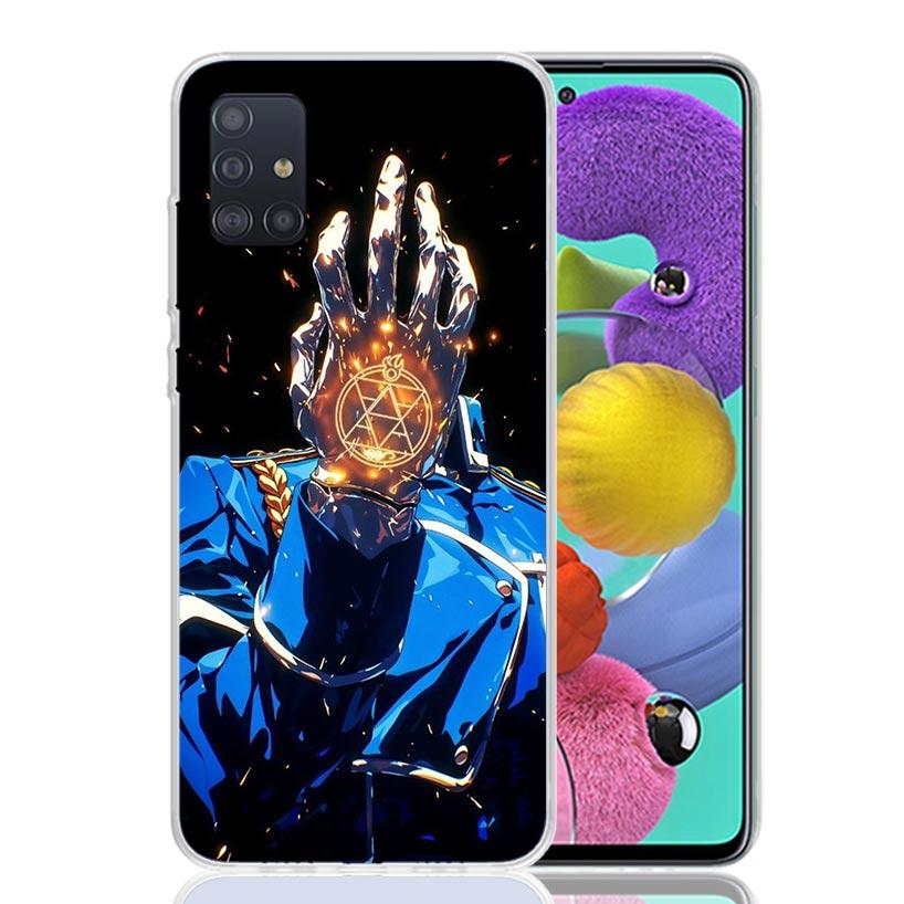 Anime F-ullmetal A-Alchemist Phone Case For Samsung Galaxy A52 A32 A22 A12 A02S A50S A30S A51 A31 AA71 Note 20 Ultra 10 S10 Plus