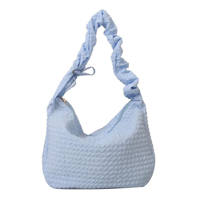 Trendy Korean Style Shoulder Bag 2023 Fall Winter New Fashion Wrinkled Hobo Bag