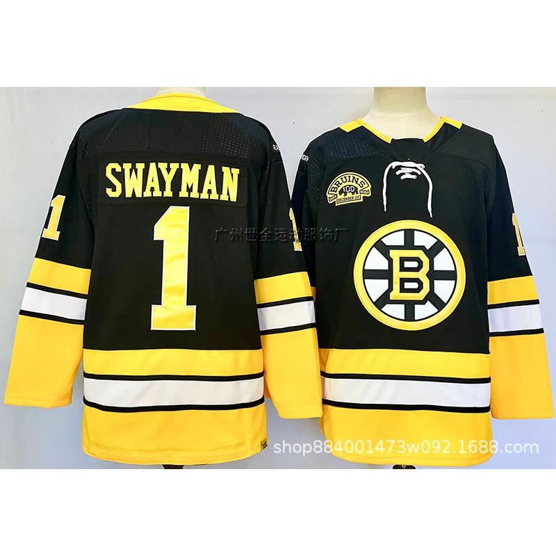 Mens Retro Embroidered Ice Hockey Jersey Team Bear 63 Training Uniform Adult Players