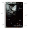 Halloween Movie Decorative Plaque Tin Metal Retro Sign Cinema Cafe Bar Decoration Poster Board Modern Home Wall Decor Aesthetic