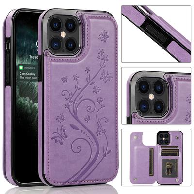 Suitable For IPhone 12 Pro Anti Drop Protective Case 11 Silicone Soft Shell 13 Promax Card Insertion Anti Drop Leather Case