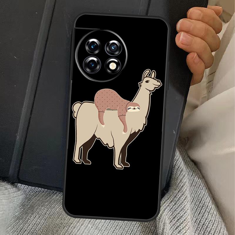 Llama Alpaca Pattern Case For OnePlus 11 10 9 8 Ace Pro 11R 9RT 10T 8T OnePlus Nord N20 N10 2T CE 2 Lite Cover