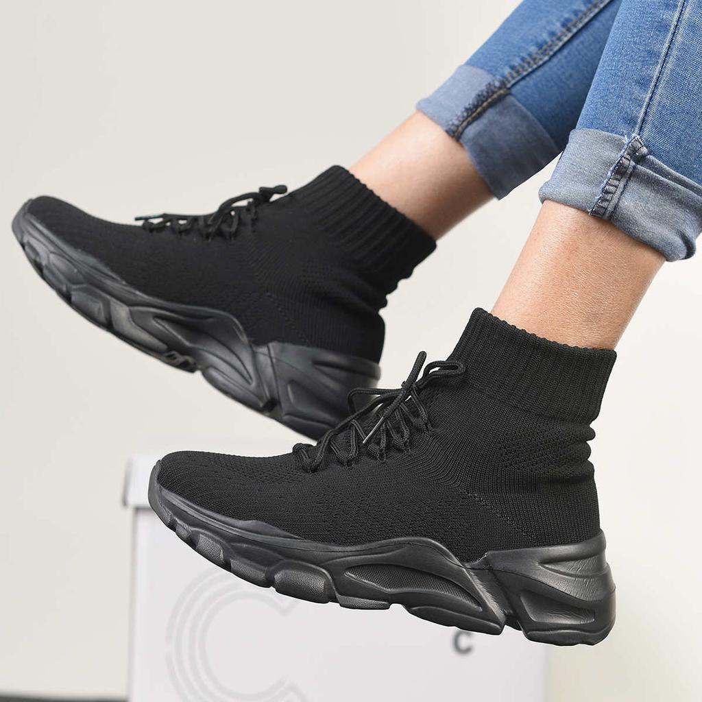 Fashion Long Lace-up Chunky Tennis Woman Woven Original Brand Shoes Black Sneakers Sport Sneekers Maker Snaeaker Resell Importers