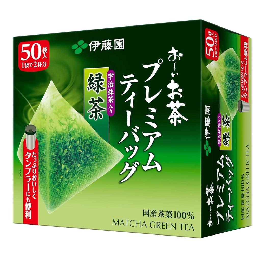 Ito En Oi Ocha Prémiové čajové sáčky Uji Matcha Zelený 1,8 g 50