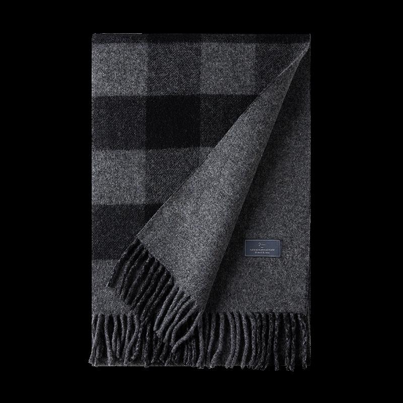 JIUMU Men's Pure Wool Scarf