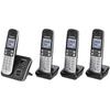 Panasonic KX-TG6824GB DECT Telefoon 4 Handsets Zwart Zilver
