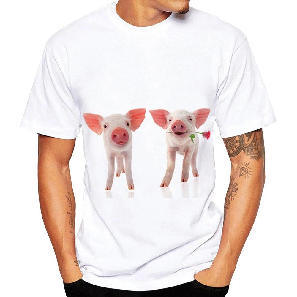 Tricouri cu porc amuzant de vară, cu animale drăguțe, imprimeu 3D, îmbrăcăminte de stradă, bărbați, femei, modă ocazională, tricou supradimensionat, tricouri pentru copii, topuri, îmbrăcăminte