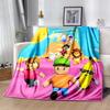 Stumble Guys Flannel Blanket Soft Warm All-Season Throw, Design for Camping, Car Travel, Hiking Sofa, Bed, Office Perfect Gift for Parties
