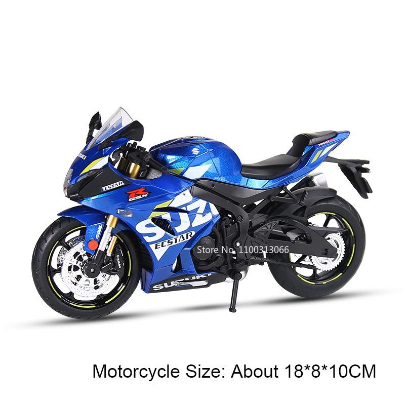1:12 Alloy Suzuki GSX1000R S1000RR Motorcycles Toy Diecast Models Cars Wheel Shock Absorption Wheel Steering Vehicle Child Gifts