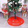 Reuseable 1 Pcs Flannelette DIY New Year Elk Party Supplies Floor Mat Cover Christmas Tree Skirt Xmas Decor Christmas Carpet