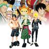 Unique Pvc Anime Character Models Featuring Confident Zoro Ace And Sanji Figures