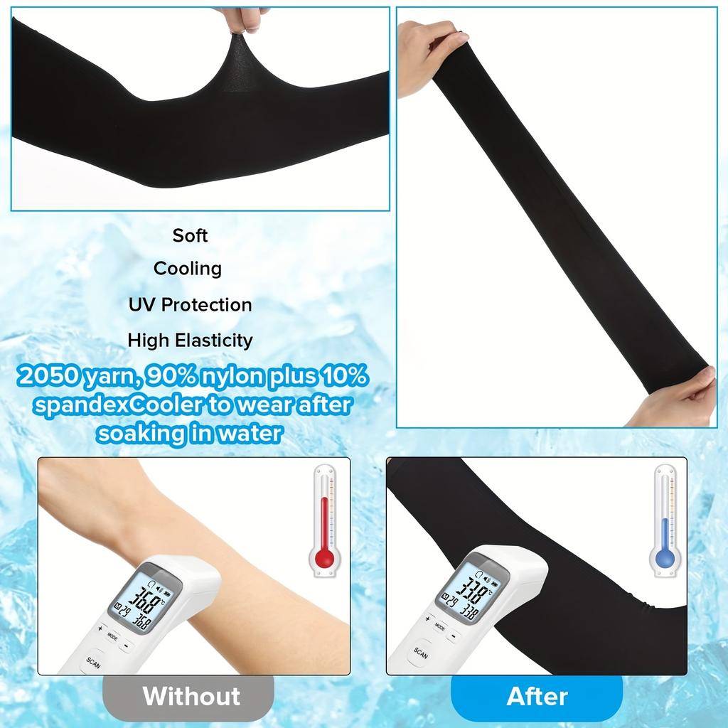 10 Paar vielseitige, atmungsaktive Sonnenschutzärmel, Unisex-Anti-Ultraviolett-Kühlarmstulpen, geeignet für Outdoor-Sportarten