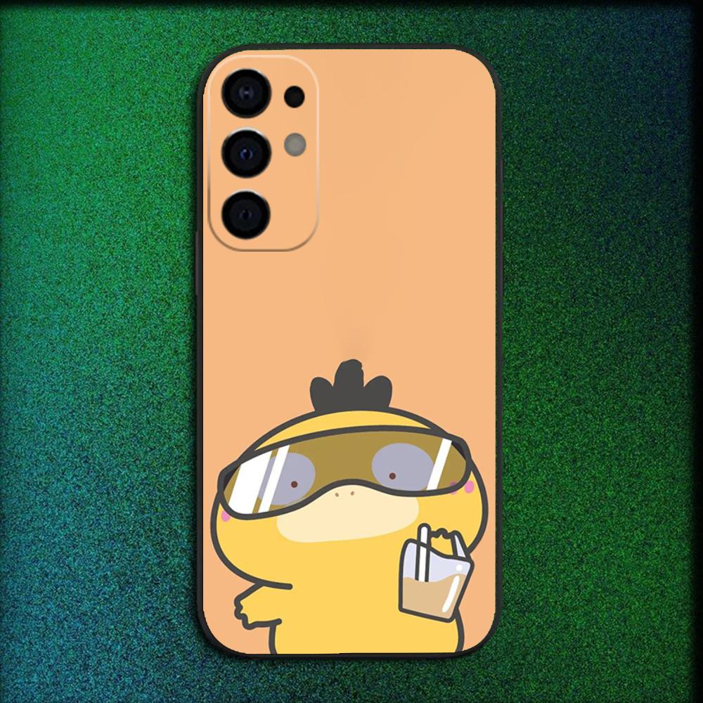 Cool-P-Psyduck Süße Handyhülle Für Samsung S25,S24,S21,S22,S23,S30,Ultra,S20,Plus,Fe,Lite,Note,10,9,5G Schwarze Abdeckung
