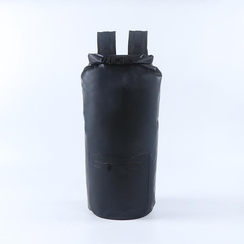 Outdoor zipper waterproof bag swimming waterproof bag waterproof bucket bag beach waterproof bag rafting bag 5L чёрный