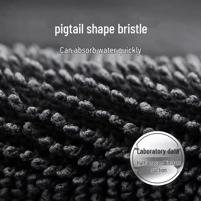 Super Absorbent Pigtail Car Wash Towel - Double-Layer, Lint-Free, Fade-Resistant