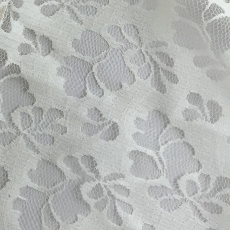 Spring/Summer Floral Lace Fabric for Women's Wedding and Evening Dresses, Cheongsams - Breathable & Non-Elastic Polyester.