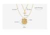 Titanium Steel Gold Plated Double Layer Clavicle Chain with Diamond Pendant and Star Badge