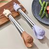 Non-Stick Silicone Kitchen Tongs – Cat Paw Design Heat Resistant Tongs for BBQ & Salad