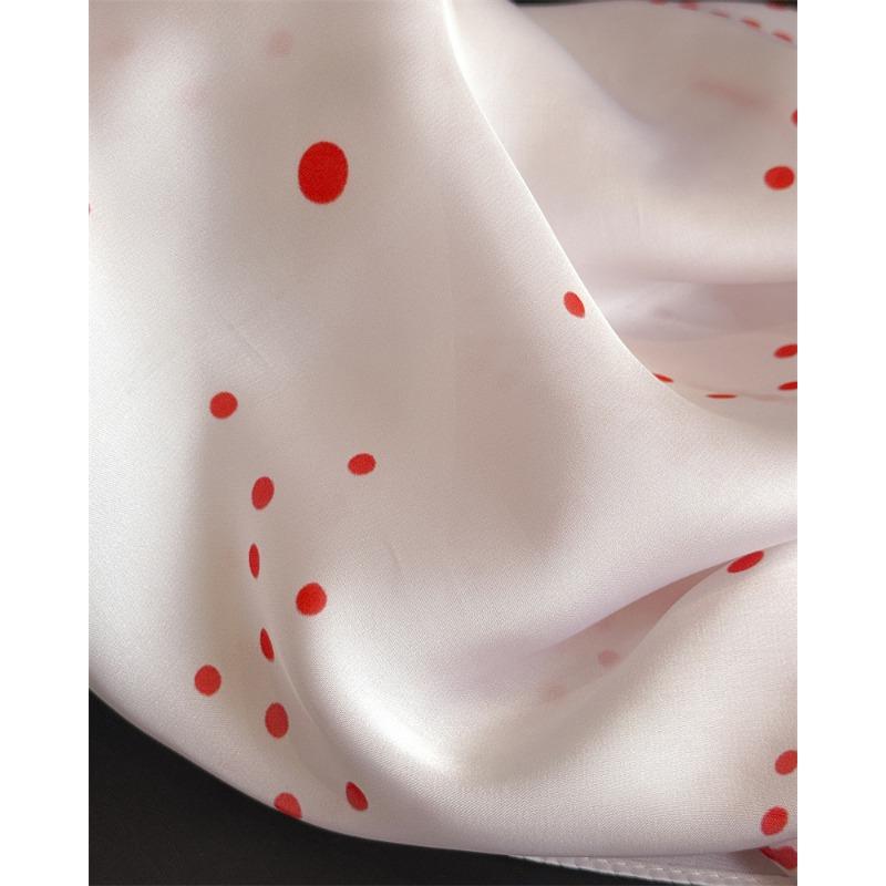 Women S Polka Dot Printed Square Scarf Fashion Sunscreen Neck Wrap