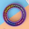 Storage Holder, 17*17*2 24PCS Silicone Bobbin Storage Box Round Portable Storage   Handcraft Sewing Accessories