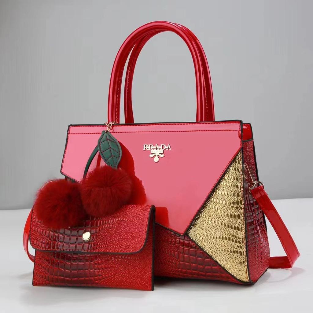 New Trendy Versatile Two Piece Set Luxury Handbag Large Capacity Casual Tote Bag High-end Crossbody Bag Women Handbag