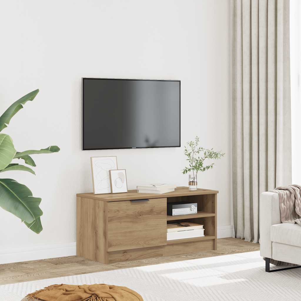 TV-Schrank, Artisan-Eiche, 80x35x36,5 cm