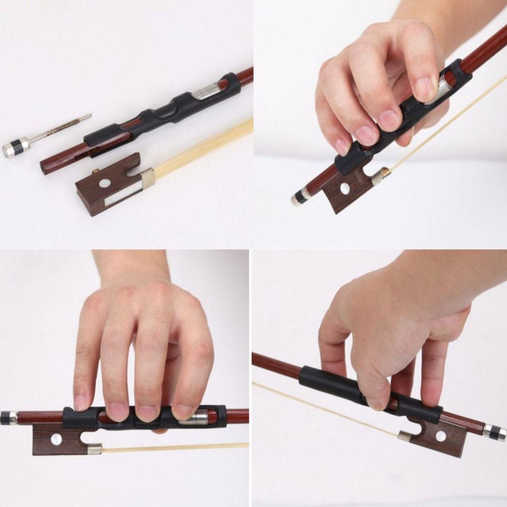 Rubber Violin Bow Grip Corrector Violin Teaching Parts 3/4-4/4 1/2-1/4 1/8-1/10 Violin Bow Hold Posture Corrector