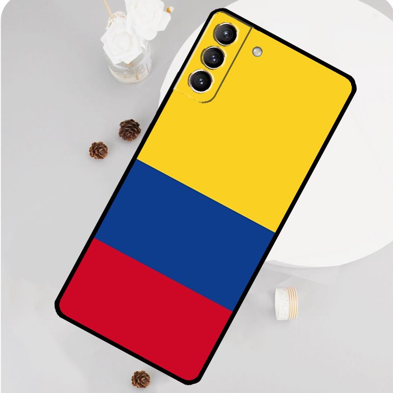 

Colombia Flag Phone Case For Samsung Galaxy S26 S25 S24 S20 S21 S22 S23 Ultra S10 Plus S25 FE Funda Cover Galaxy S21