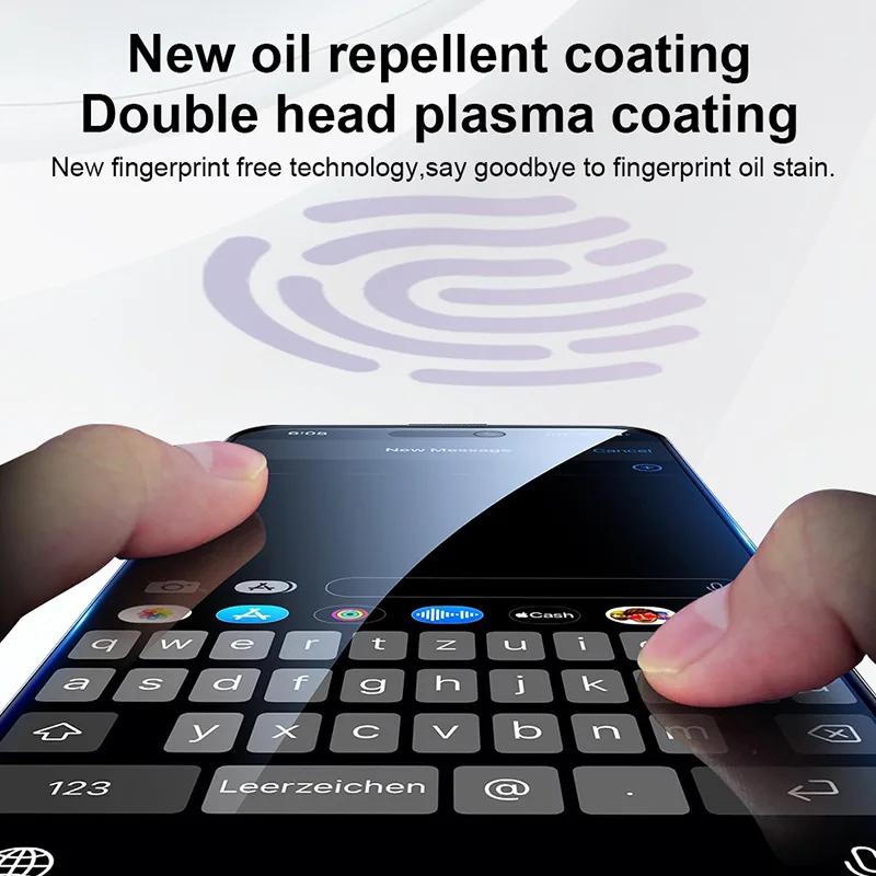 Yangpaly Staubdichte Einfache Installation HD Displayschutzfolien für iPhone 16 15 14 Plus 13 12 11 Pro Max X XS XR Gehärtetes Glasfolie