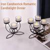 1/3/4/5-Candle Iron Candle Holder Decorative Tabletop Candlestick Holder Stand for Wedding Event Mantel Kitchen Dining Table Decor