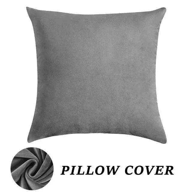 Super Soft Velvet Pillow Cover Stretch Throw Pillowcase for Sofa Bed Decoration Backrest Cushion Cover Home Decor 1pc Squard