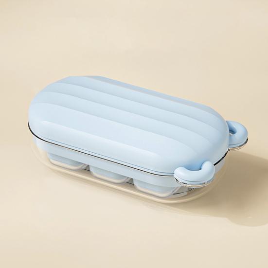 Yousheng Ice Cube Mold with Sealed Lid Large Capacity Silicone Ice Tray One-Click Release Soft Bottom Freezer Safe Ice Maker for Kitchen