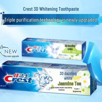 Crest Tea Fresh Whitening Fluoride Toothpaste, Jasmine Scent, 3x120g