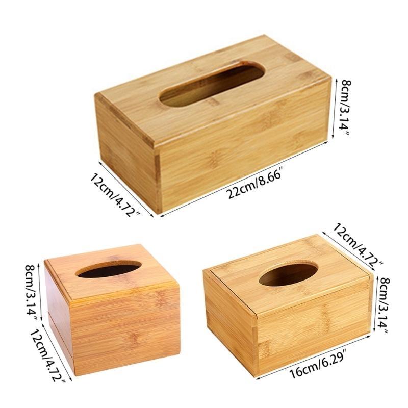 Bamboo Tissue Tissue Holder Box Durable Exquisite Tissue