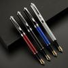 Metal Carbon Fiber Fountain Pen Business Advertising Gift Pen Adult Calligraphy Practice Ink Cartridge Fountain Pen