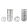 100Pcs Round Tart Pan Disposable Pie Tin Cake Mold Shell Egg Tart Mould  Baking Cup