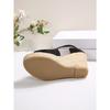 Women's Plus Size Suede Peep Toe Platform Sandals, Single Strap Chunky Heel Slides
