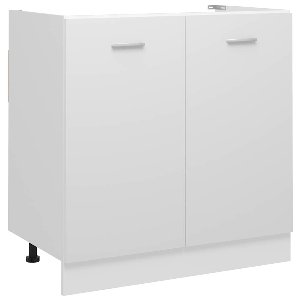 vidaXL Spülenunterschrank Lyon Weiß 80x46x81,5 cm Holzwerkstoff anti-blitz weiße
