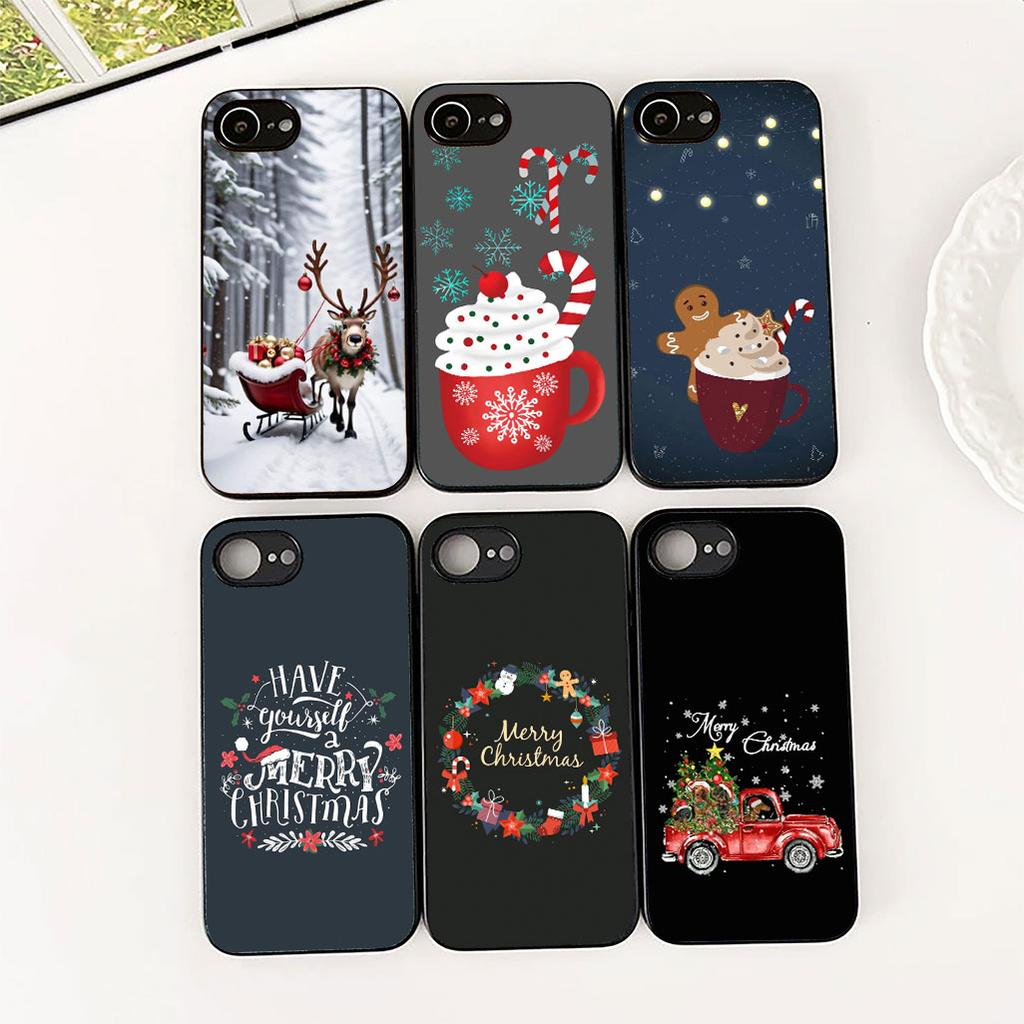 Deer Merry Christmas Tree Decoration Phone Cover for Apple iPhone 17 Pro XS Max Air 6 7 8 Plus 5 + SE 2022 SE2 17E Case