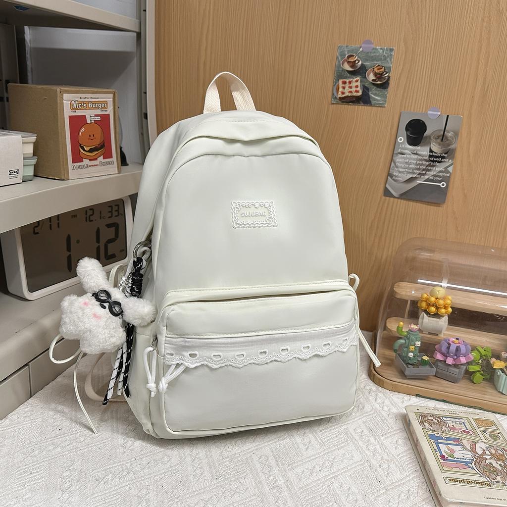 Schoolbag Spring 1011 New Japanese ins Lace Sweet Soft Girl Travel Backpack Mori Simple Backpack Women