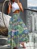 Women's High Waist Slimming Summer Fashion Printed Skirt