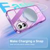 For iPhone 17 Phone Case,Compatible with MagSafe Built-in Touch Sensitive Anti-Scratch Screen Protector for iPhone17
