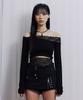 ILLIO Black Lace Off Shoulder Longsleeve