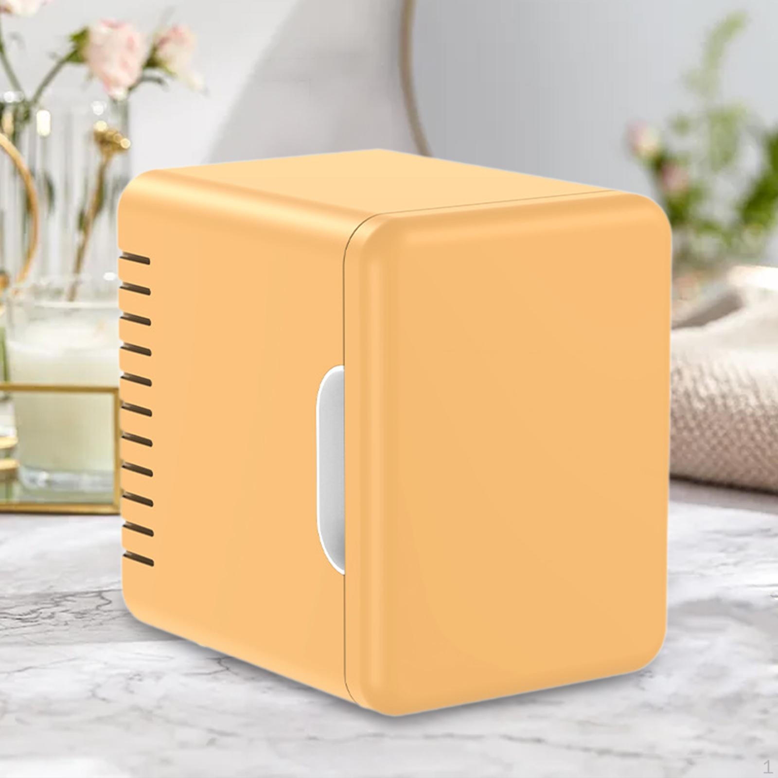 

Маленький холодильник 4 л однодверный для еды мини-холодильник для кемпинга автомобиля дома желтый зеркальный Yellow