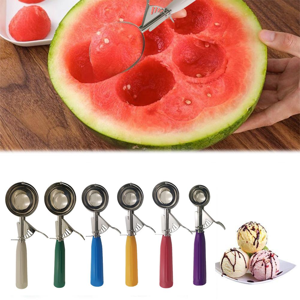 Stainless Steel Ice Cream Ball Scoop Multipropose Ice Cream Scoop Rust-proof Ice Cream Digger for Cookie Ice Cream