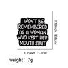 Motivational Cartoon Medal: Creative Metal Brooch with English Lettering for Clothing Accessories