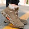 New Winter Thickened Wool Work Safety Shoes For Men Steel Toe Cap Work Boots Non Slip Security Shoes Male Snow Boots