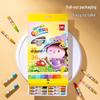 Deli Water-Soluble Oil Pastels - 12 or 18 Color Set for Kindergarten and Baby Doodles