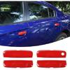 Set For 2011- Dodge Charger ABS Red Door Handle Covers Decoration Cover Trim